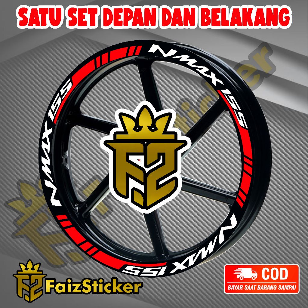 Jual Stiker Velg Nmax Stiker Velg Yamaha Nmax Shopee Indonesia