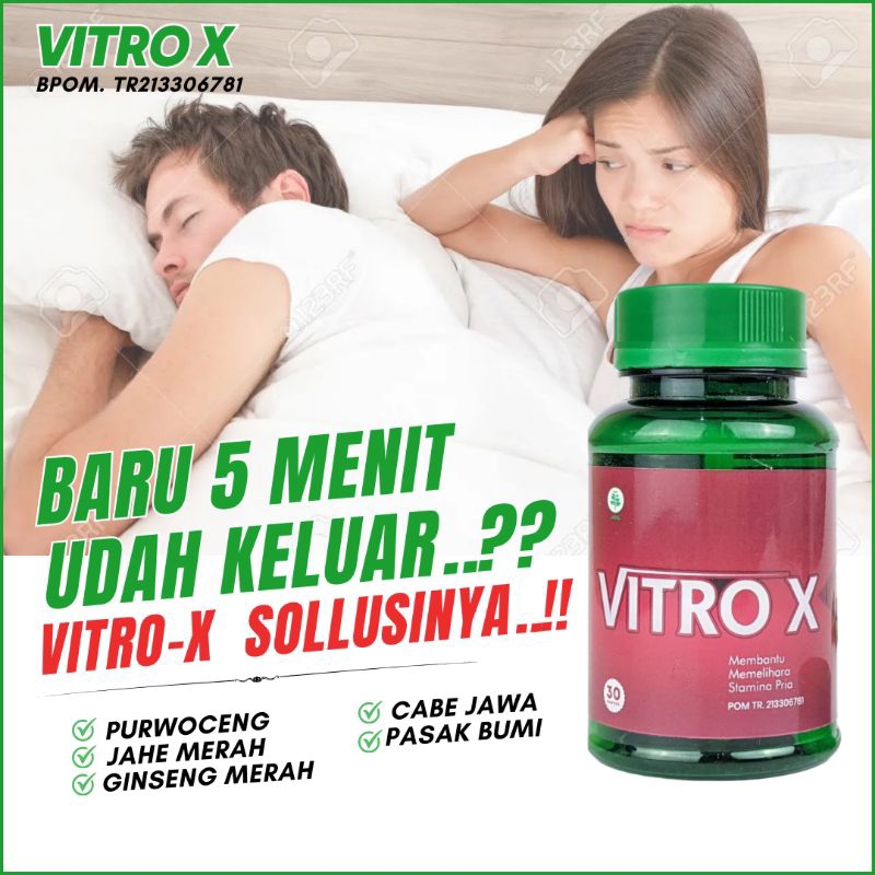 Jual Vitro X Obat Kuat Pria Tahan Lama 100 Original Bpom Bisa Cod