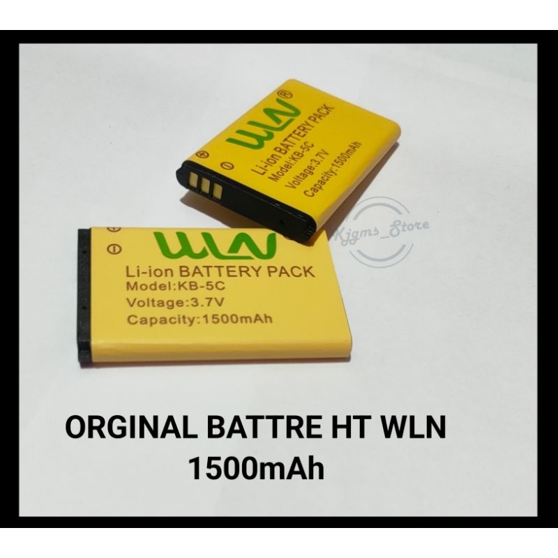 Jual BATTRE BATARAI HT WLN ORIGINAL 1500mAh Shopee Indonesia