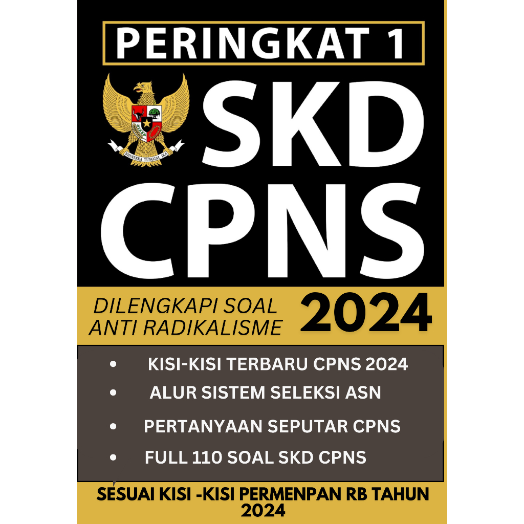 Jual BUKU CPNS PERINGKAT 1 2023/2024 KISI-KISI RESMI PANRB TAKSTIL SOAL ...