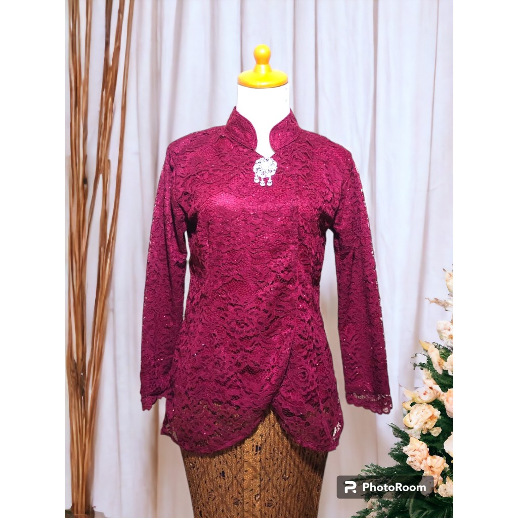 Jual Kebaya Janggan Broklat Dian Sastro Gadis Kretek Setelan Kebaya Broklat Jeng Yah Adat Jawa