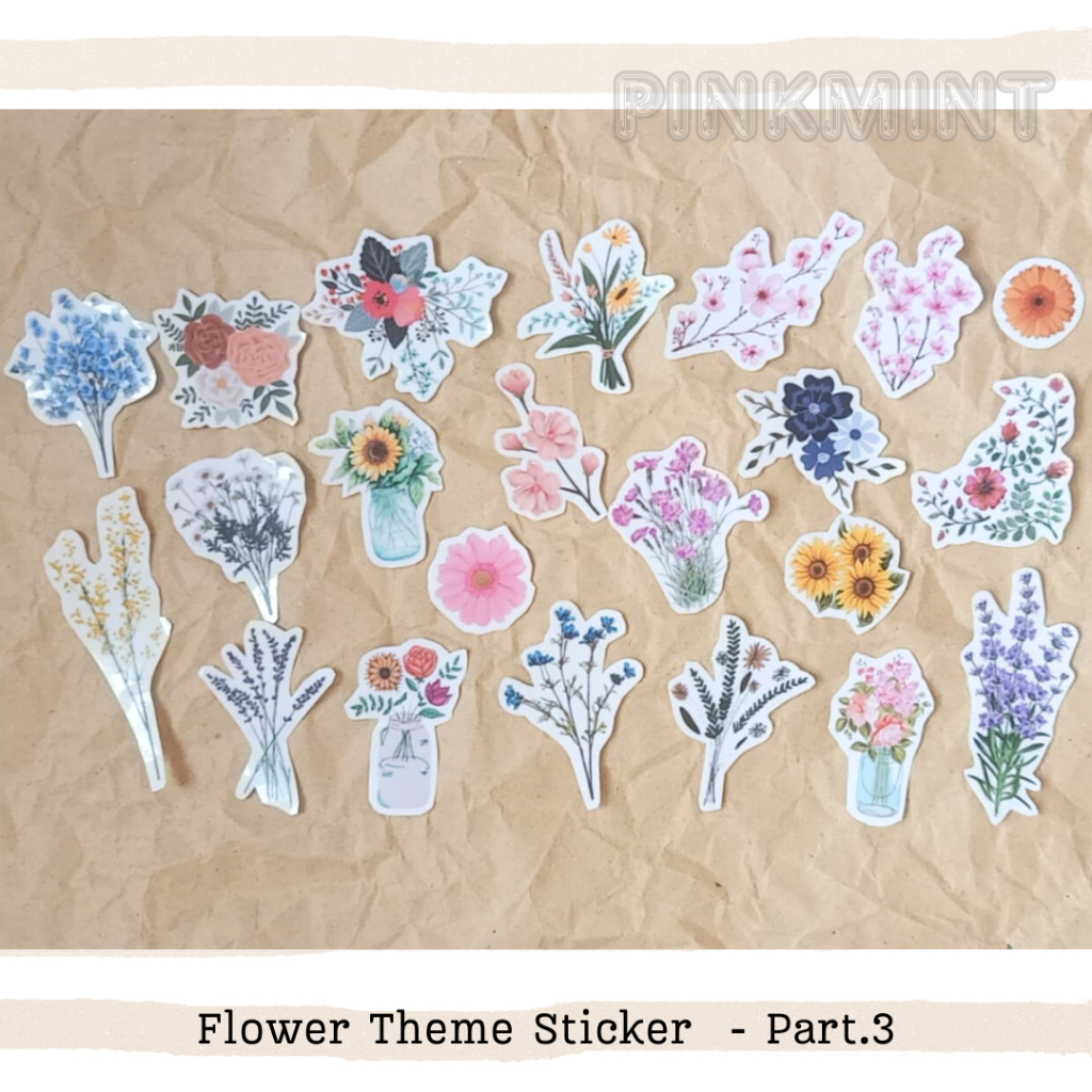 Jual STICKER BUNGA TRANSPARANT TAHAN AIR | Shopee Indonesia