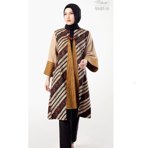 Jual Goldie Outer Gamis Batik Shafiy Original Modern Etnik Jumbo ...