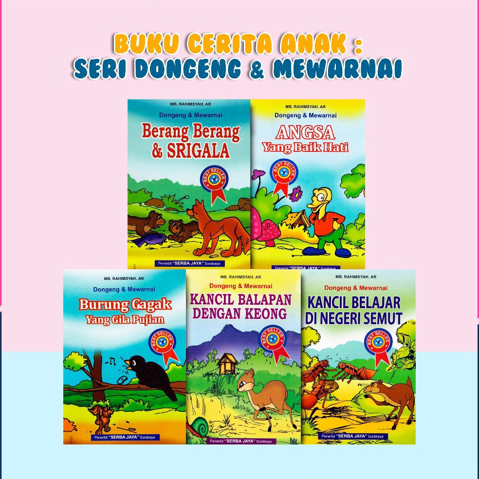 Jual PAKET LENGKAP Buku Cerita Anak TK PAUD Dongeng Binatang Lengkap ...