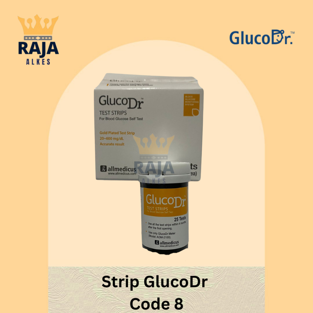 Jual Strip Gluco Dr Biosensor Strip Code 8 GlucoDr Biosensor Strip Gula ...