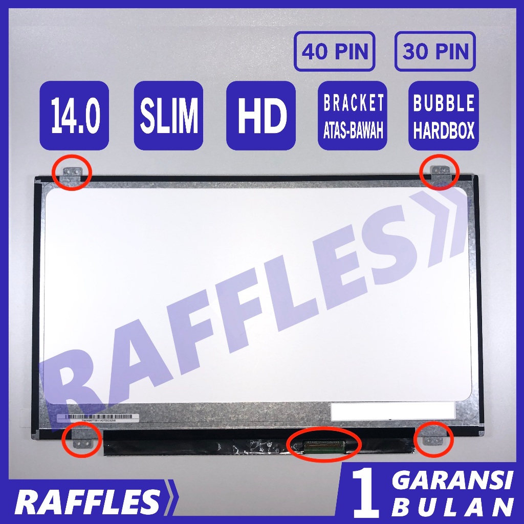 Display LCD 15,6" Compatibile Con LTN156AT37 - Schermo LED 30 Pin Per Laptop, Ricambio Di Qualità