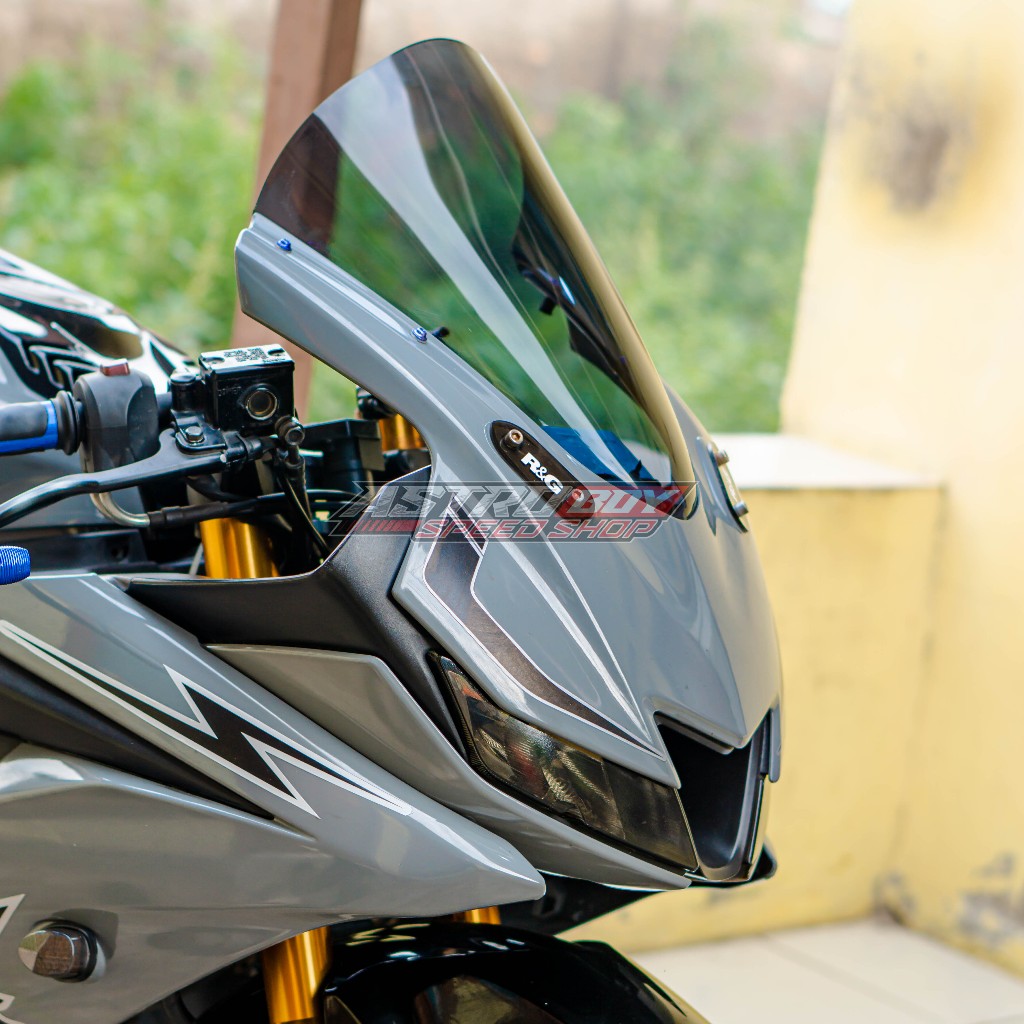 Jual VISOR WINDSHIELD R15 V3 MODEL JENONG EROPA TEBAL 3MM | Shopee ...