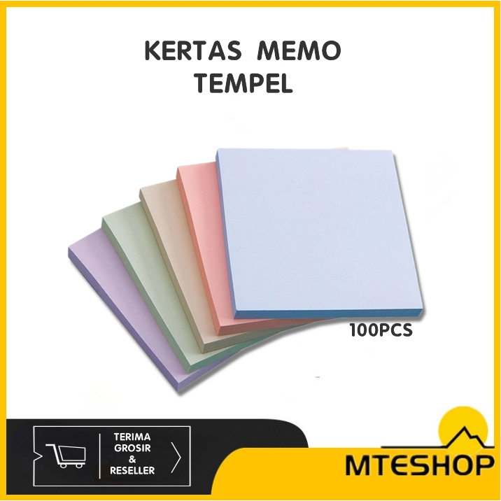 Jual Mte Memo Stick Sticky Note Kertas Memo Tempel Morandi Color Isi