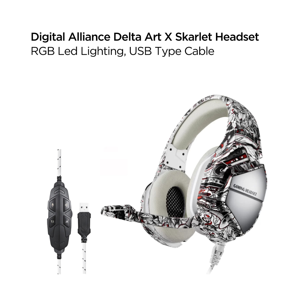 Jual Promo Intel Headset Gaming Digital Alliance DA Delta Art X Skarlet