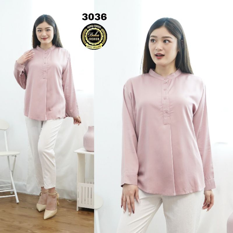 Jual BLOUSE KERAH SHANGHAI KATUN TWILL 30S 3036 Shopee Indonesia
