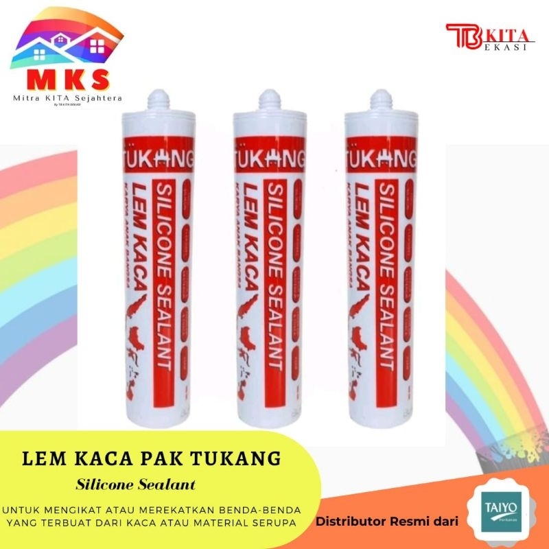 Jual LEM KACA BOTOL PAK TUKANG / SILICONE SEALANT ASAM / LEM SEALANT ...