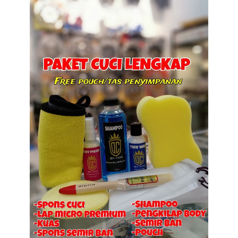 Jual Paket cuci motor qenclink kit kinclongin mandi wajib lengkap ...