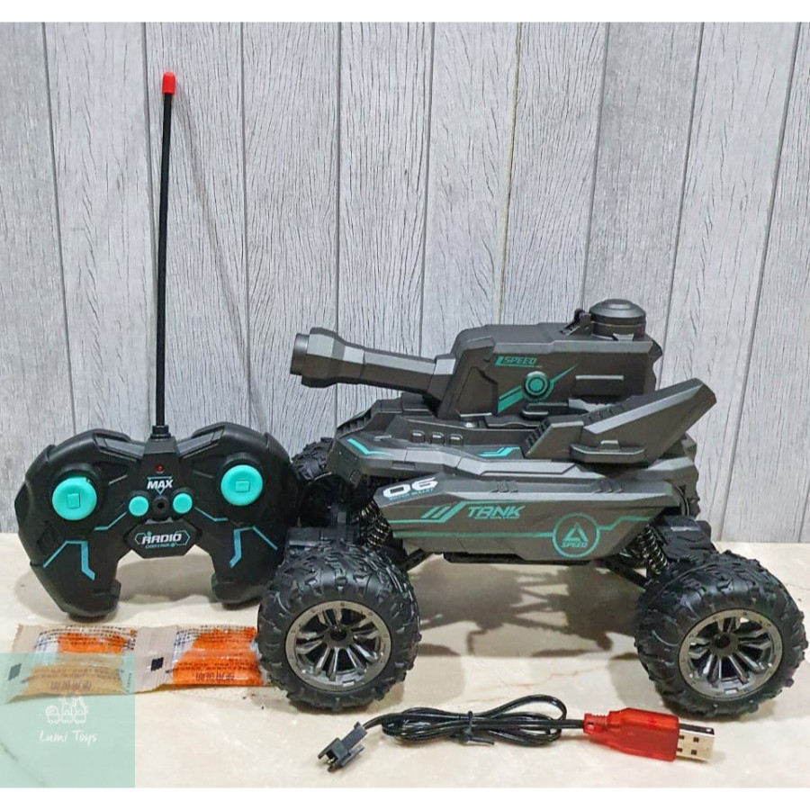 Jual Mainan RC Remote Control Mecha Tank Bisa Nembak Baterai Charge 318 ...