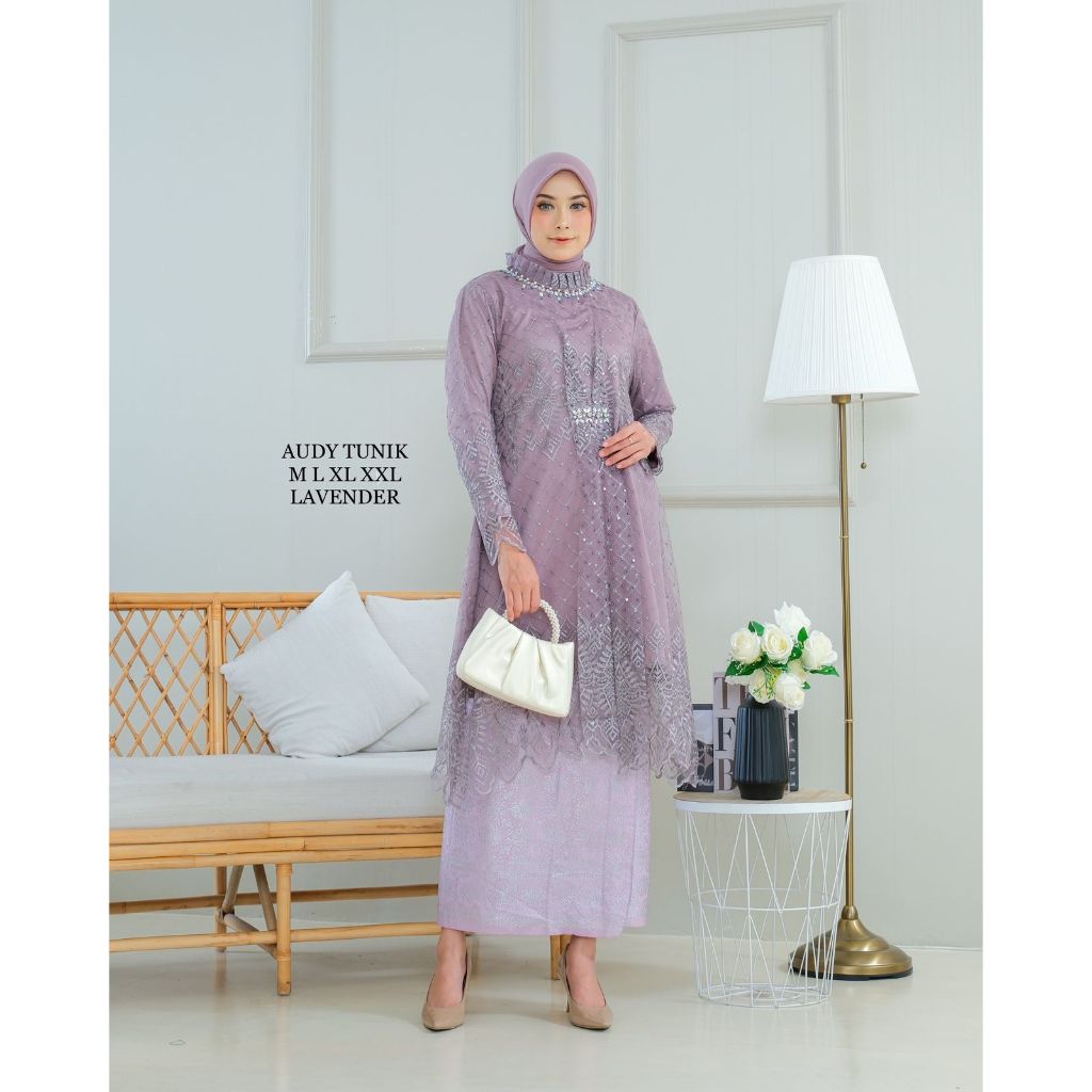 Jual AUDY TUNIK Model Terbaru | Tunik Kondangan | Seragaman | Pesta