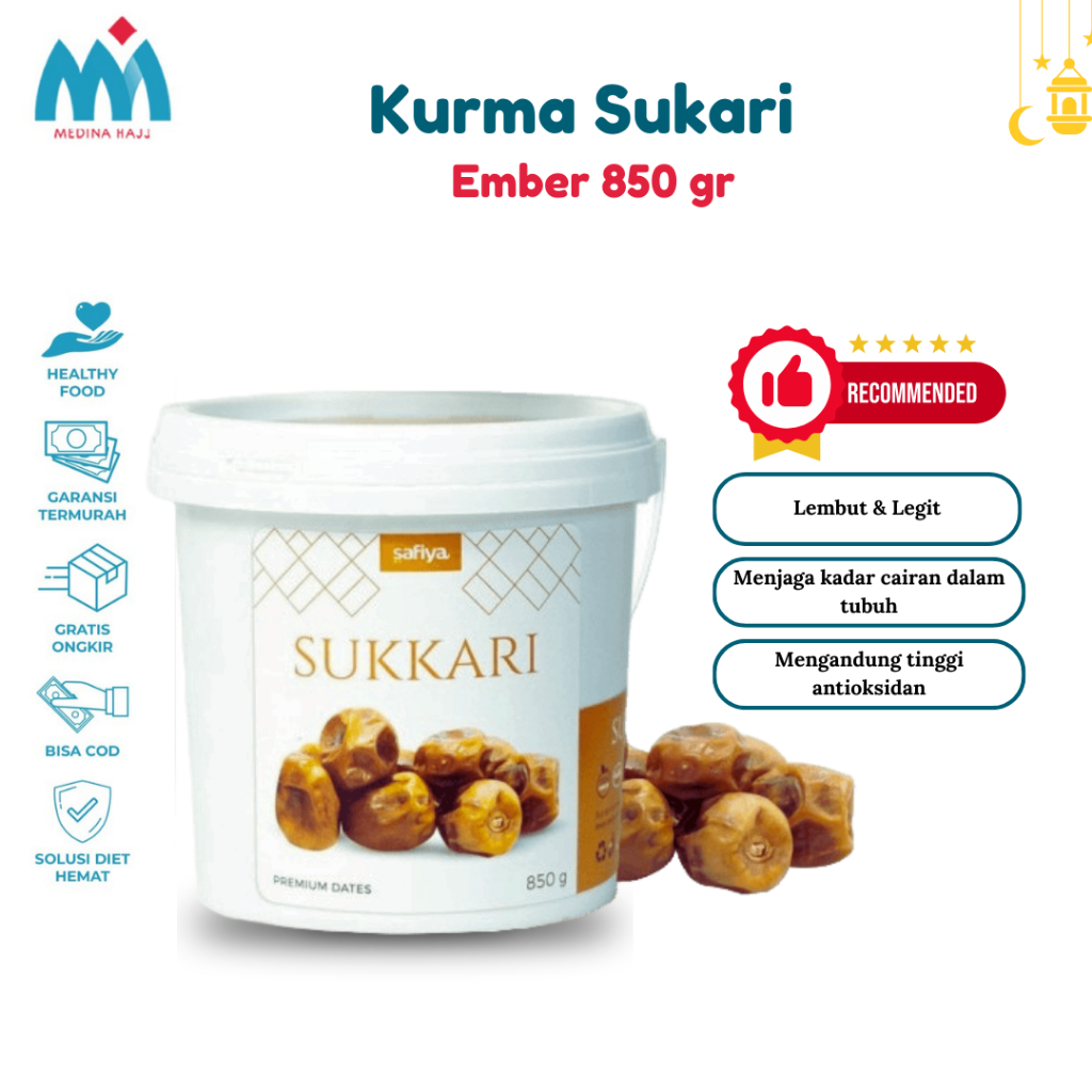 Jual Kurma Sukari Al Qassim Kemasan Ember 850 Gram Shopee Indonesia 3331