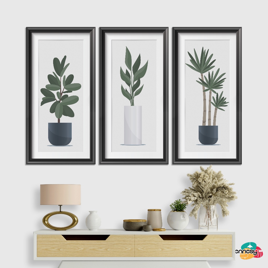 TENNESY HIASAN DINDING BUNGA FLOWER VINTAGE SHABBY 15x30CM WALL DECOR PAJANGAN KAYU POSTER DEKORASI
