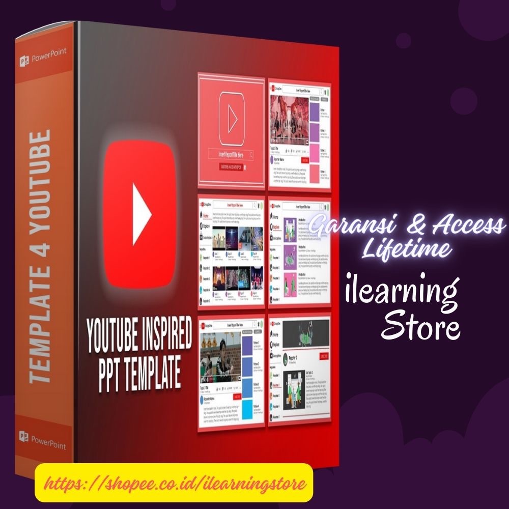 Jual [CC04] Desain Powerpoint Template For YOUTUBE | Shopee Indonesia