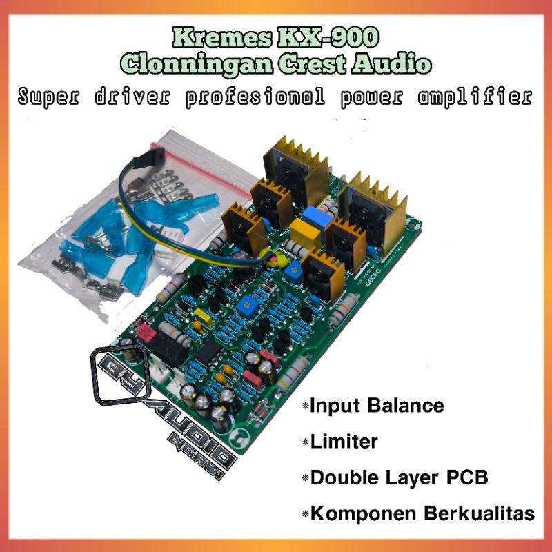 Jual Kit Driver Kremes KX-900 | Power Amplifier Crest Audio | PCB by