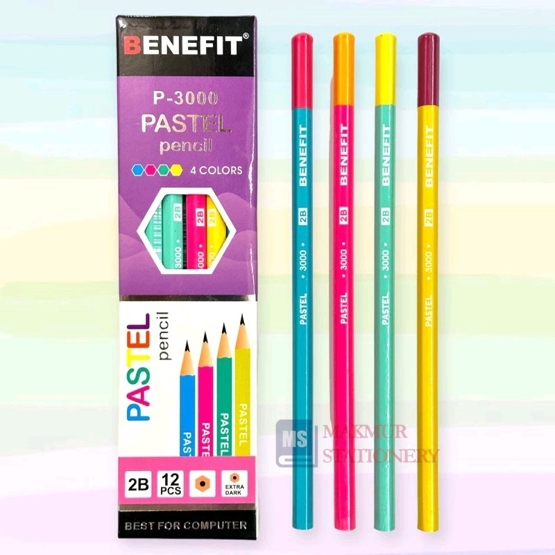 Jual Pensil 2b Benefit P 3000 Pastel 12 Pcs Shopee Indonesia