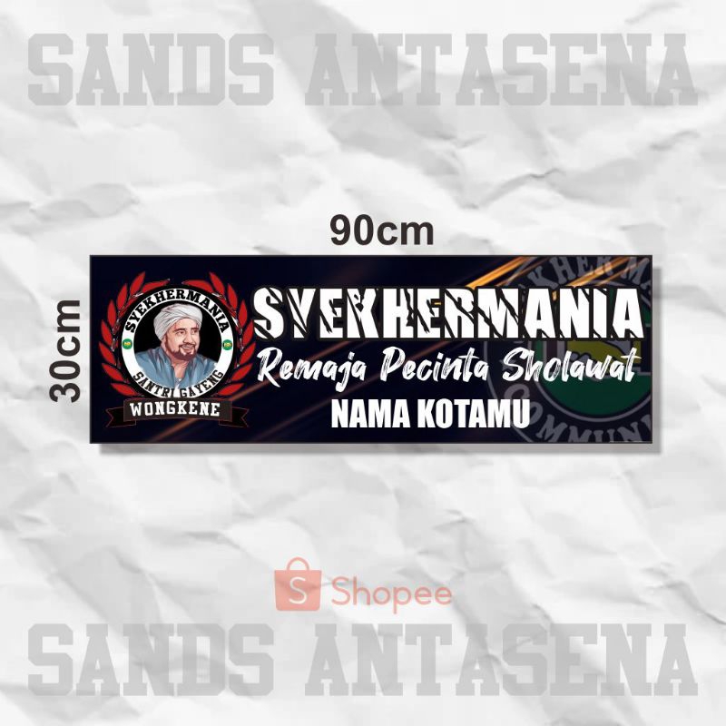 Jual BANER SYEKHER MANIA BANNER SHOLAWAT BANNER CUSTOM SHOLAWAT BANNER ...