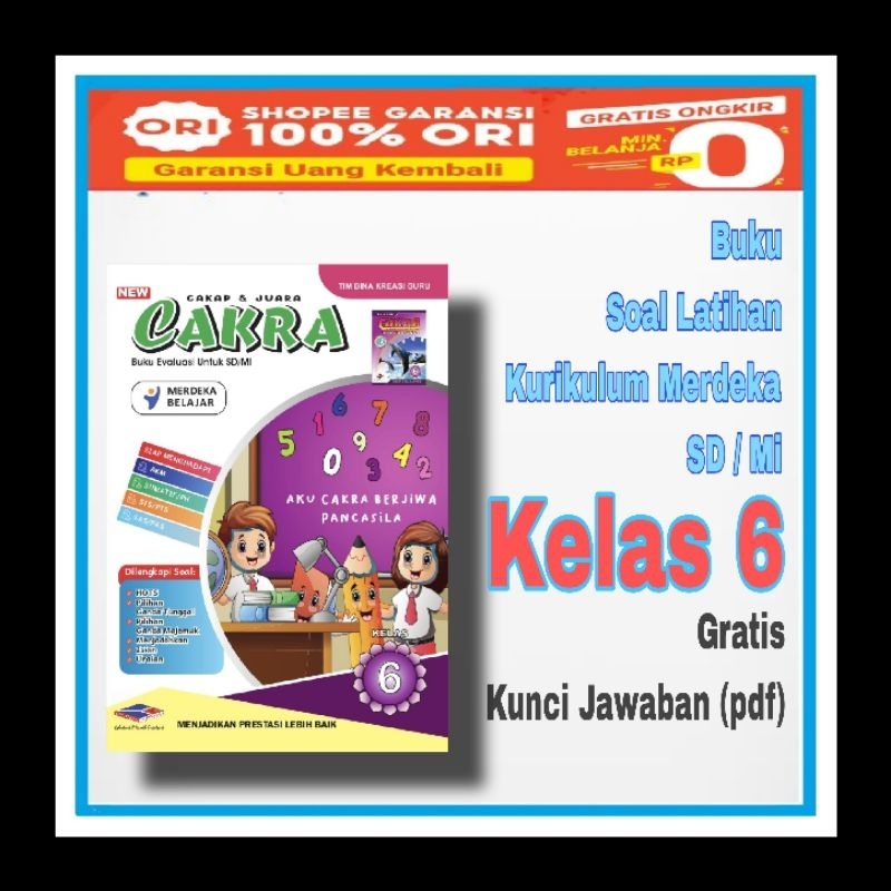 Jual Buku Soal Kelas 6 Kurikulum Merdeka SD MI Kelas VI Penerbit CV ...