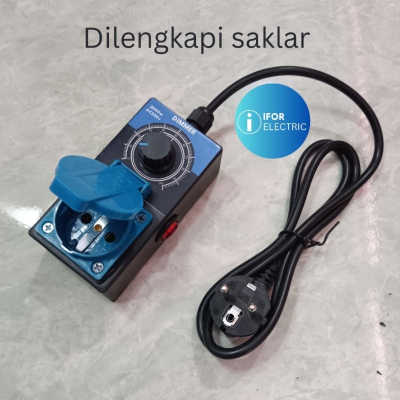 Jual DIMMER 2000 Watt Ac Dilengkapi Saklar Pengatur Kecepatan Gerinda
