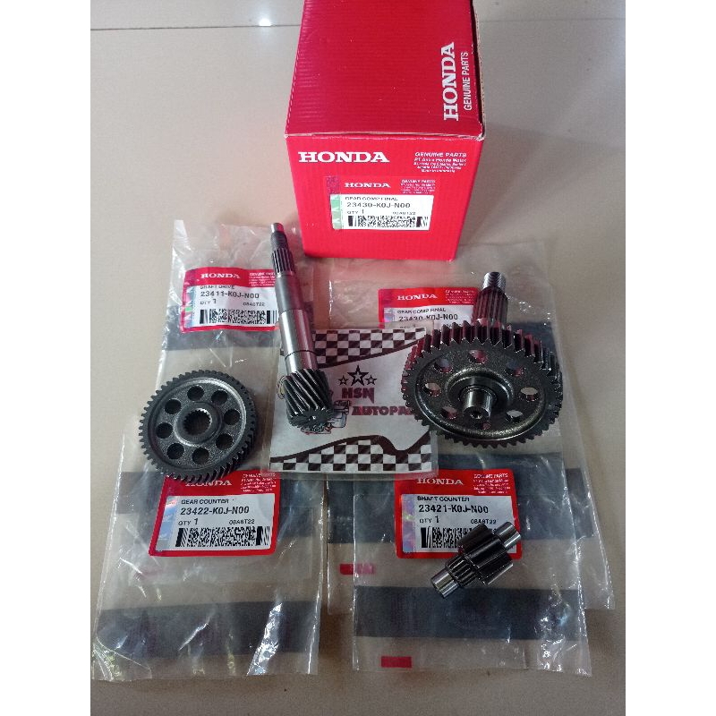 Jual Gigi Rasio Set KOJ Gear garda Set Honda Genio Beat Deluxe Scoopy ...