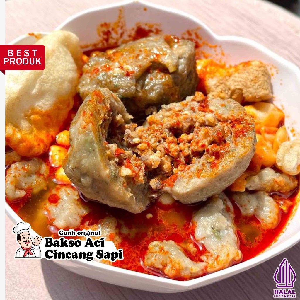 Jual Bakso Aci Isi Cincang Daging Sapi Bocirat Bogem Jumbo Syuka