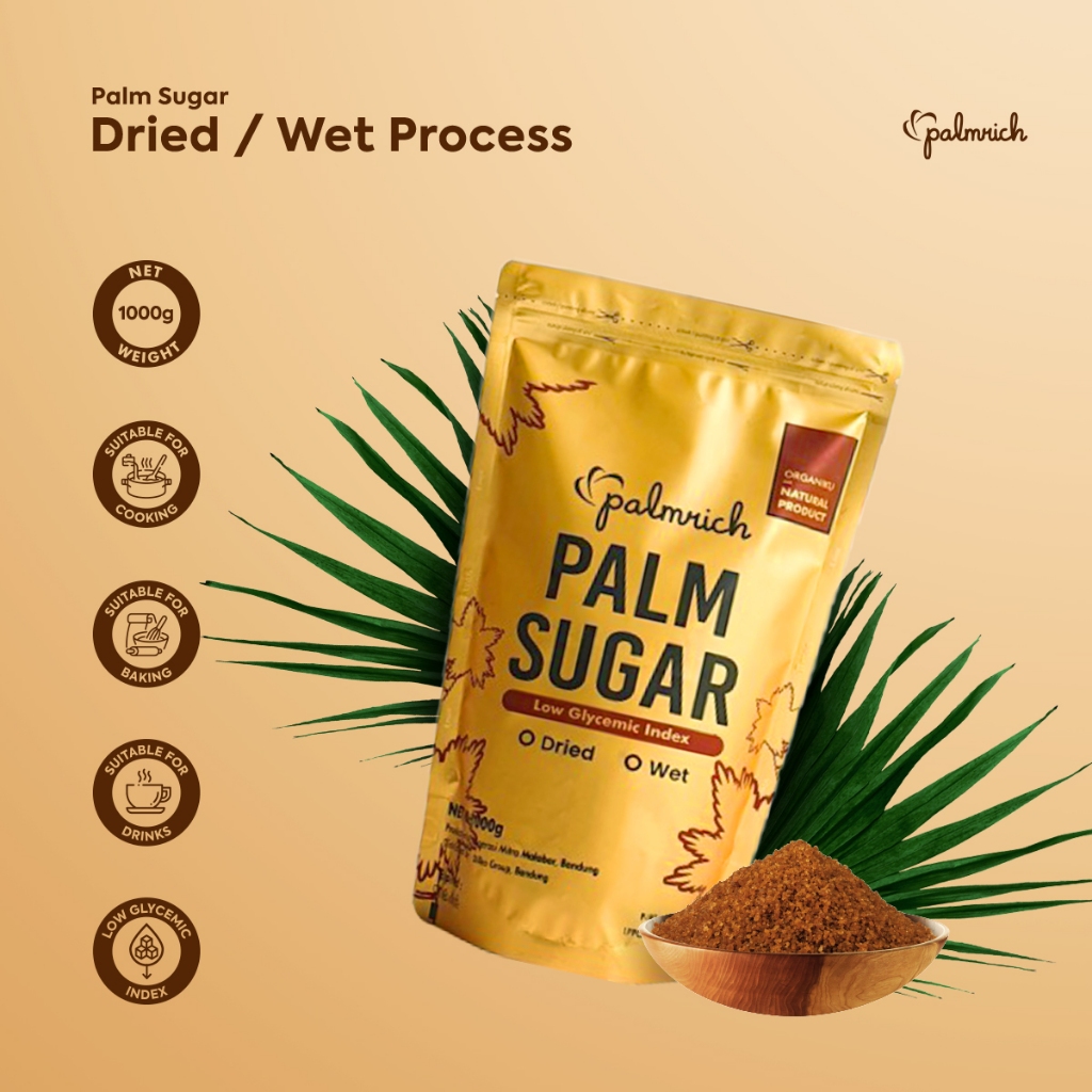 Jual Palmrich Gula Aren Semut Bubuk Organik Kualitas Super Palm Sugar 1 Kg Shopee Indonesia 7033