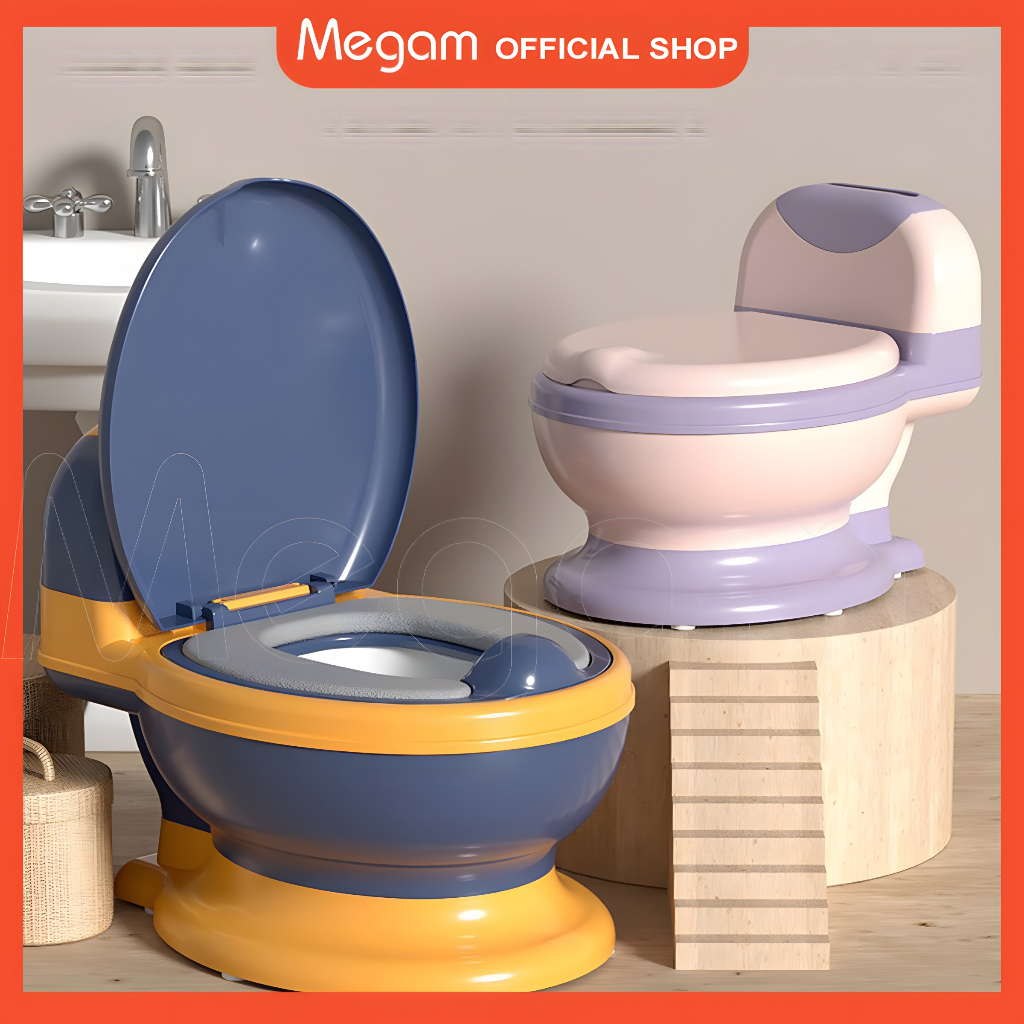 Megam Baby Potty Toilet Trainning Anak Closet Duduk  Comfortable Training Seat Plastik HSB789