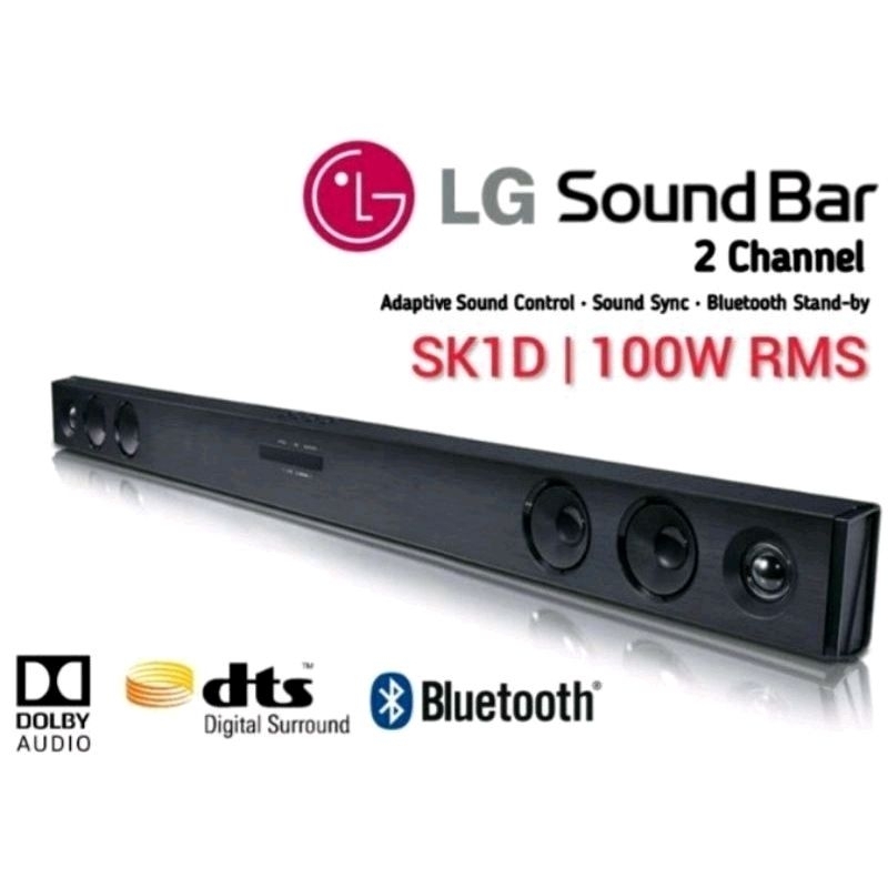 Jual LG SOUNDBAR SK1D 2.0 CHANNEL 100W RMS AUDIO SPEAKER BLUETOOTH