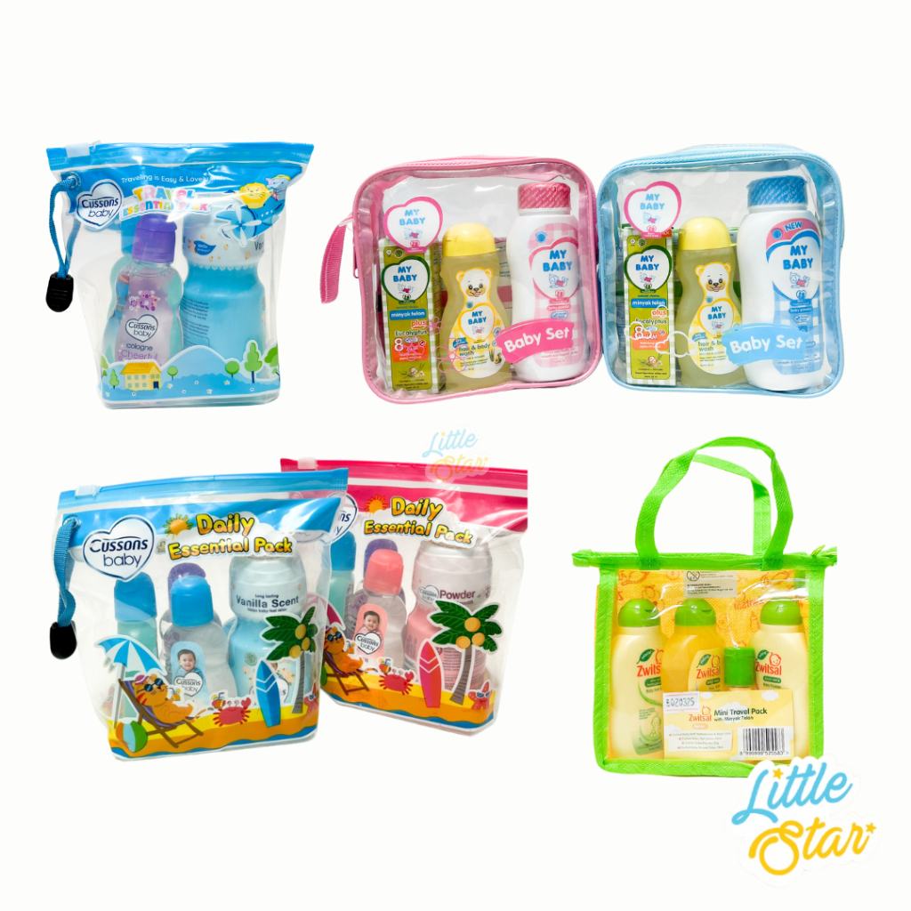 Jual 4in1 Gift Set Perlengkapan Mandi Zwitsal Mini Travel Pack