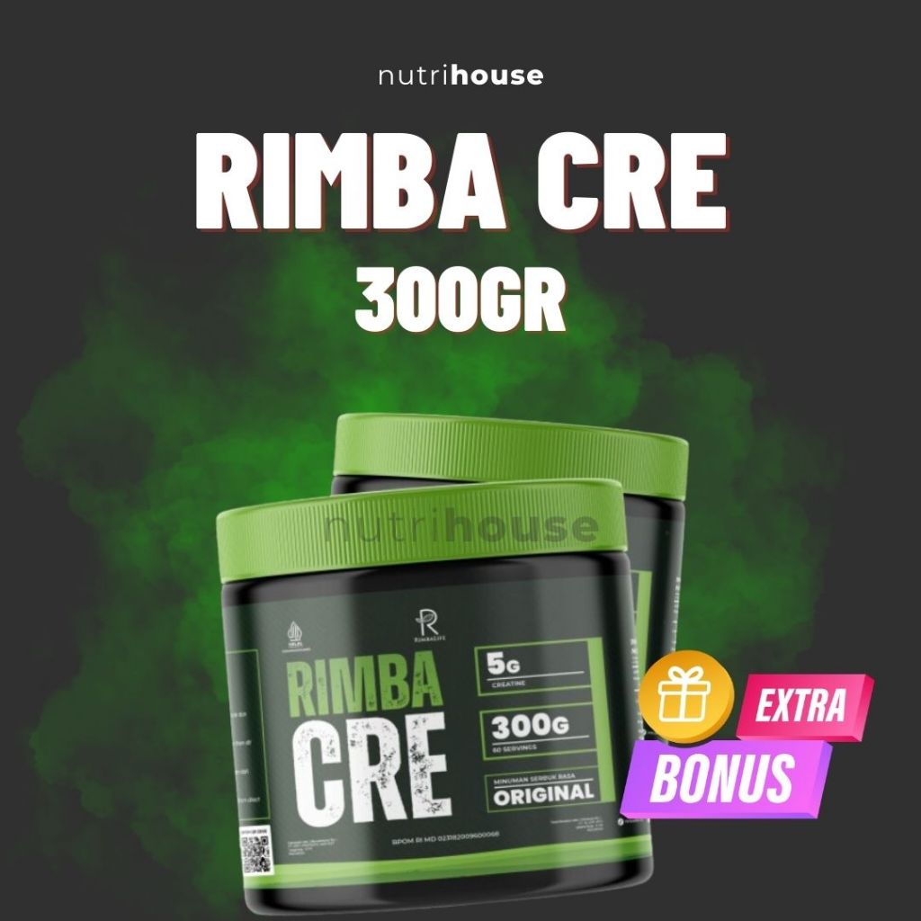 Jual Rimbalife RimbaCRE Creatine Monohydrate 300gram Rimba Cre ...