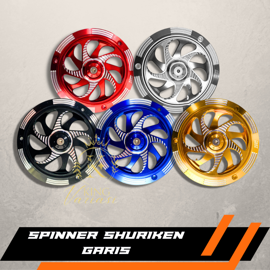 Jual COVER SPINNER SHURIKEN GARIS AND POLOS CNC PELINDUNG KIPAS ...