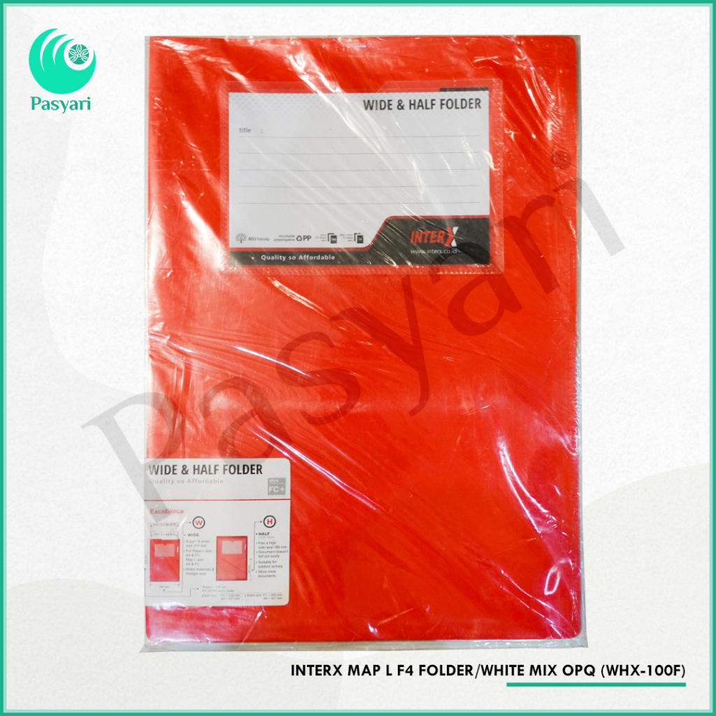 Jual INTERX MAP L F4 FOLDER/WHITE MIX OPQ (WHX-100F) | Shopee Indonesia