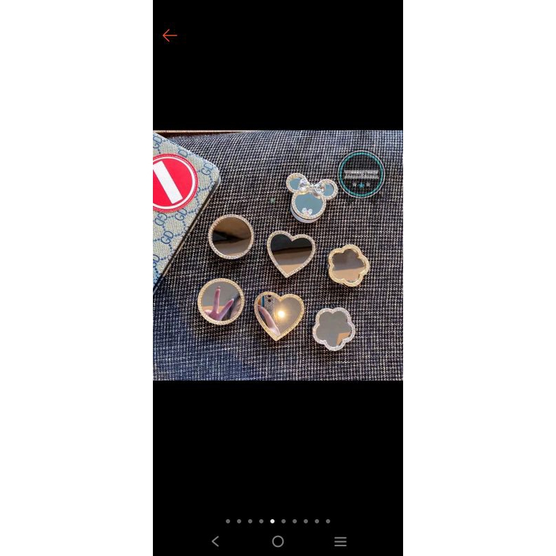 Jual 3m griptok popsocket pop socket phone holder cermin kaca motif ...