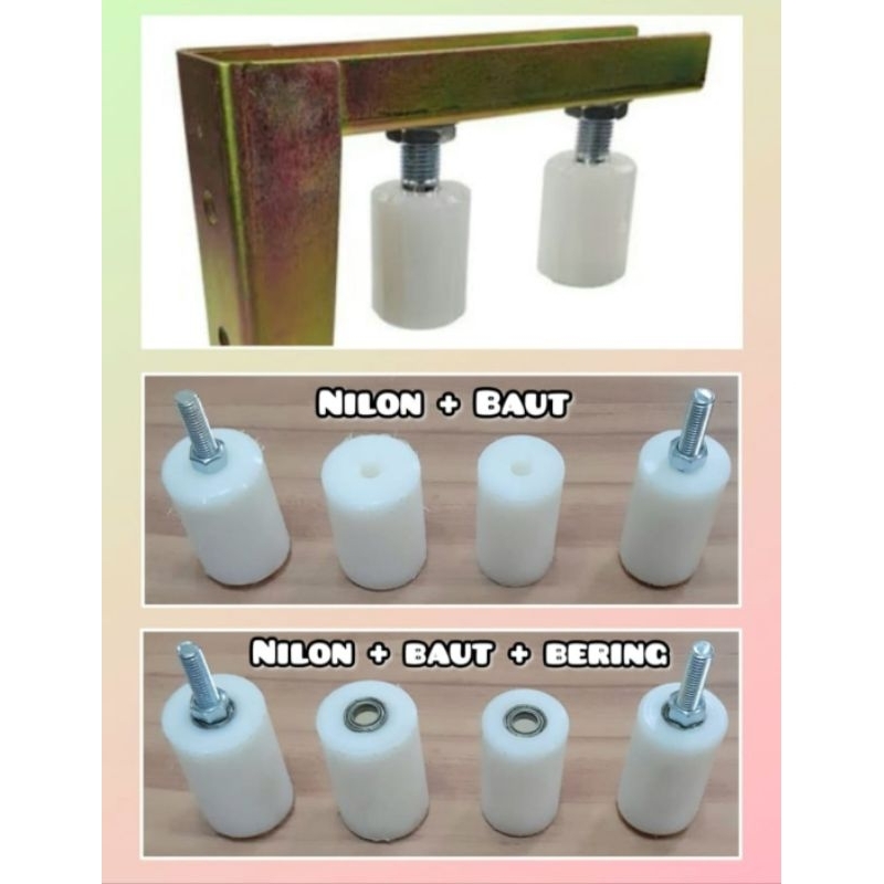 Jual LAKER NILON/REL ATAS/GANTUNG UNTUK PAGAR DARI NILON | Shopee Indonesia