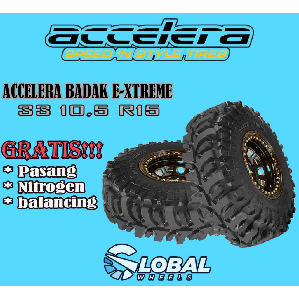 Jual Ban mobil offroad HARDTOP TERRANO merek accelera badak e-xtrime ...
