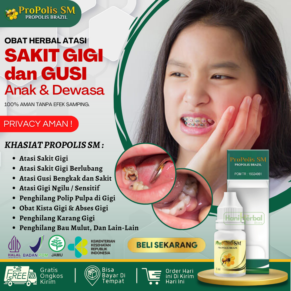 Jual Obat Sakit Gigi Berlubang Radang Gusi Bengkak Berdarah Ngilu
