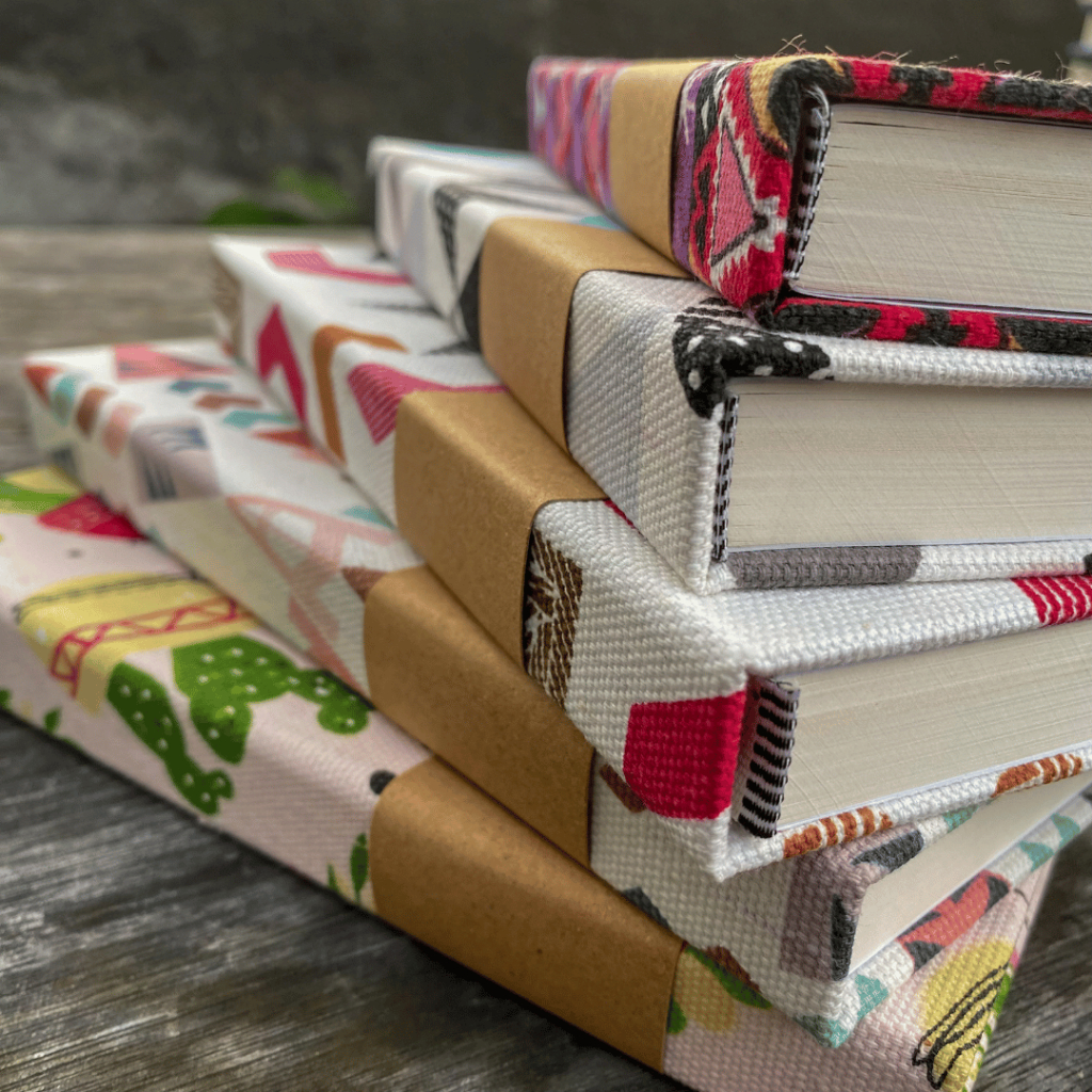 Jual Notebook Cover Fabric Motif Pattern Canvas Leon Paperworks Agenda ...