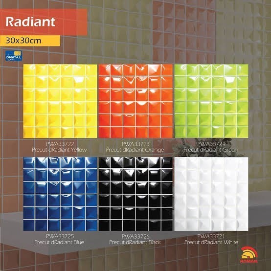 Jual Keramik Roman 30x30 Warna Warni | Keramik Mozaic 30x30 | Mosaic