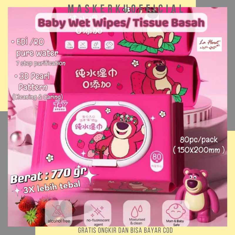 Jual Tisu Basah Motif Lucu Tissue Basah Mini Tissue Karakter 1 Bungkus ...