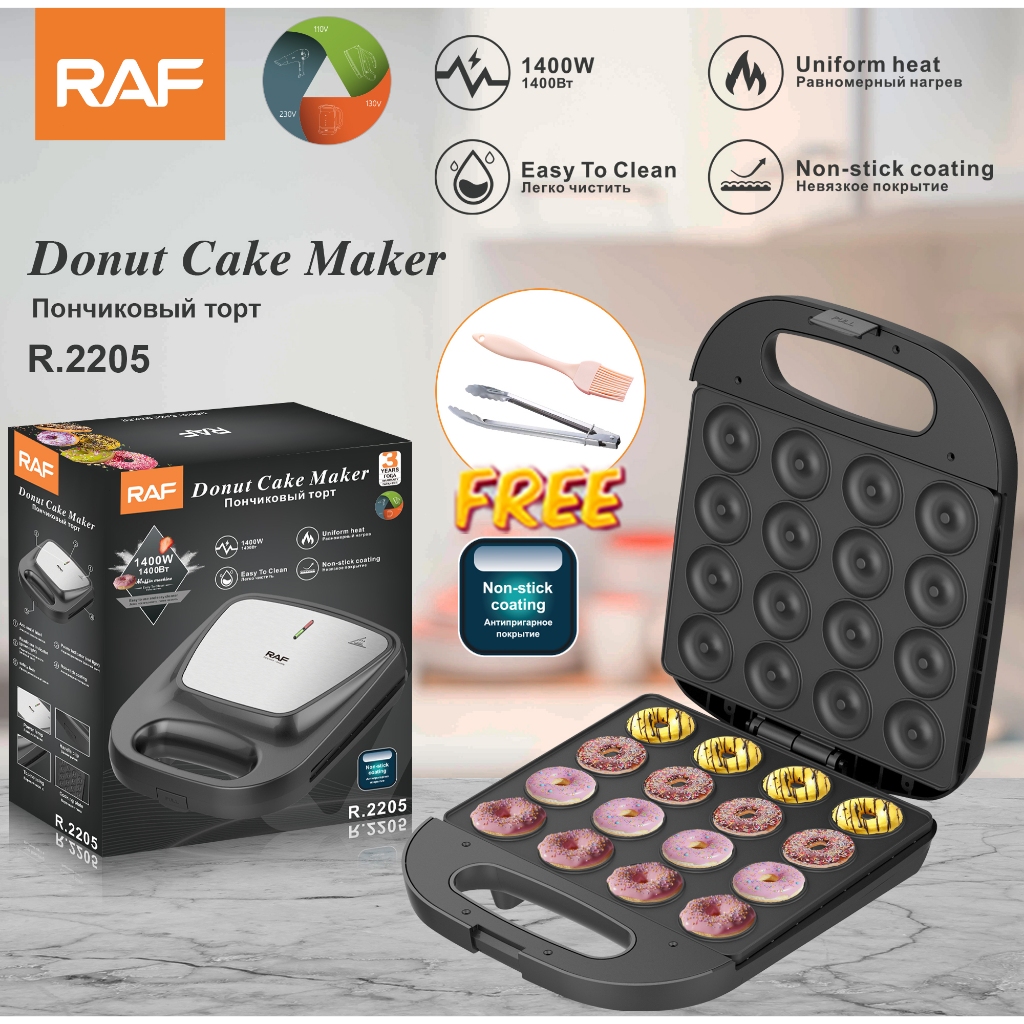 Jual RAF donut maker 16 mini donut maker sandwich maker 12 Donut Maker ...
