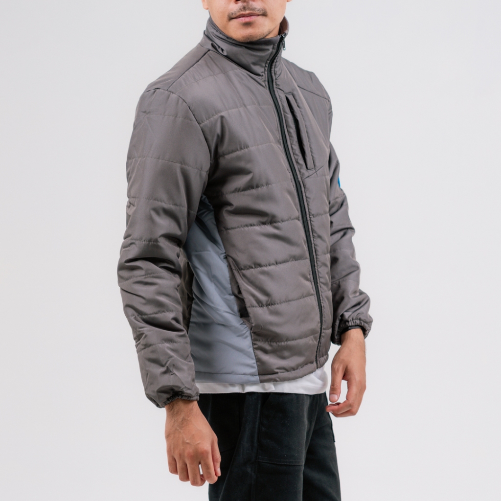 Jual Screamous Quilted Jacket DESCENT DARK GREY | Shopee Indonesia