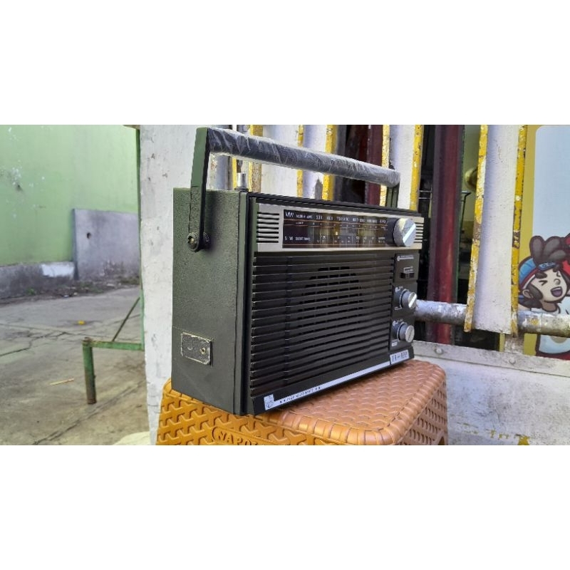 Jual radio besar TELESONIC SW MW kondisi ON klasik vintage jadul kuno ...