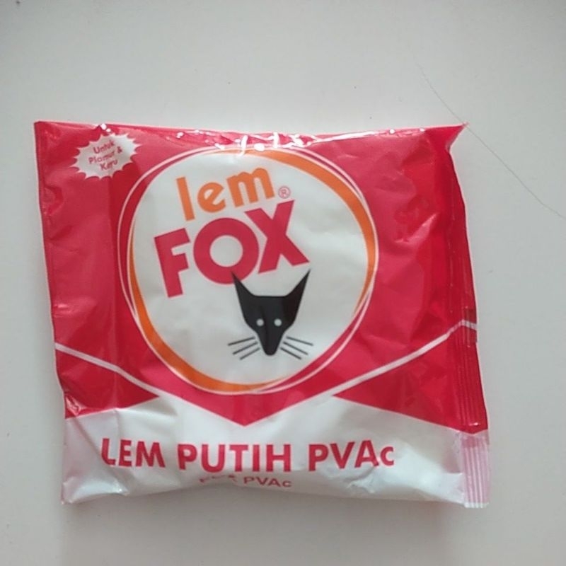 Jual Lem Kayu Fox Gram Lem Putih Pvac Fox Kemasan Merah Gram