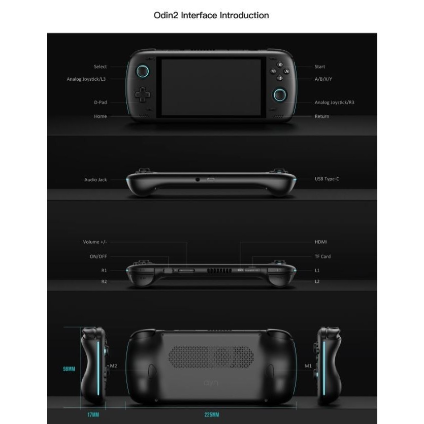 未開封 AYN odin2 mini pro 12gb 256gb Black Odin2 Mini – AYN