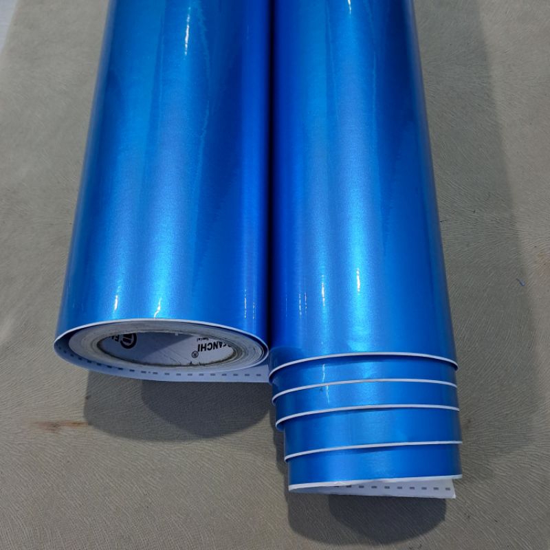Jual SKOTLET STIKER BIRU TUA METALIK CANDY SCOTLET MOTOR BIRU MUDA ...