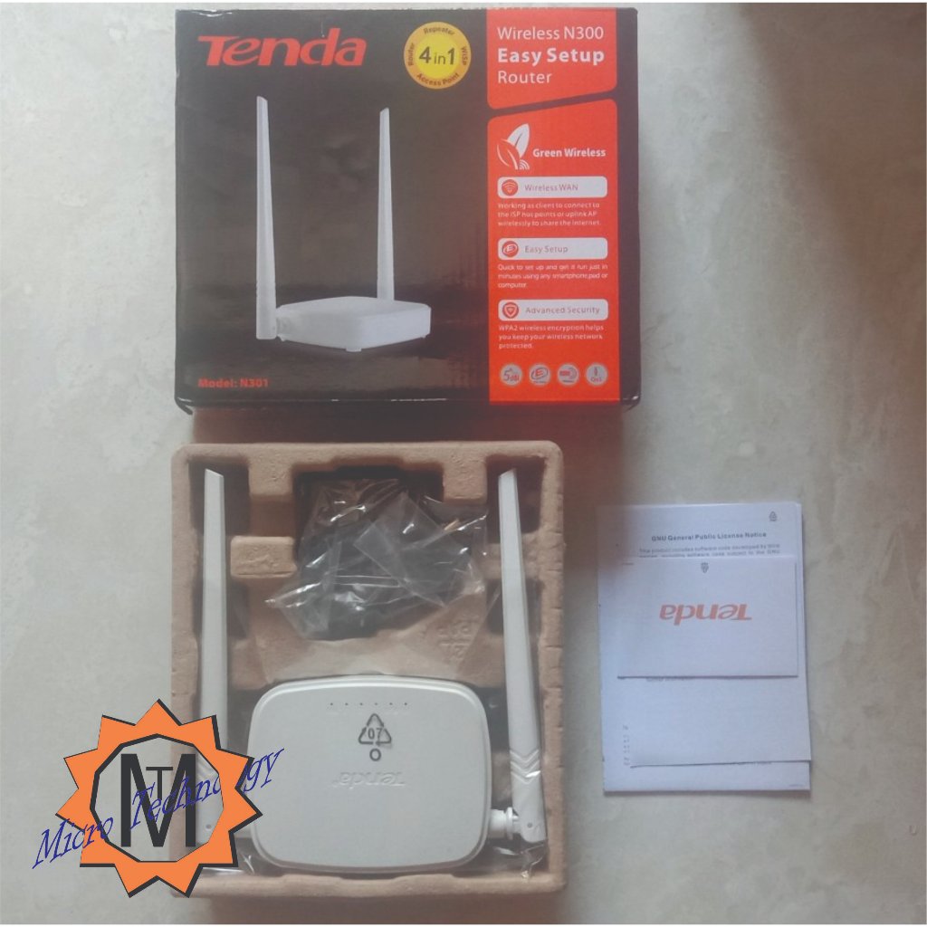 Jual Router Tenda N301 3 in 1 Wireless + Access Point +EXTENDER WIFI ...