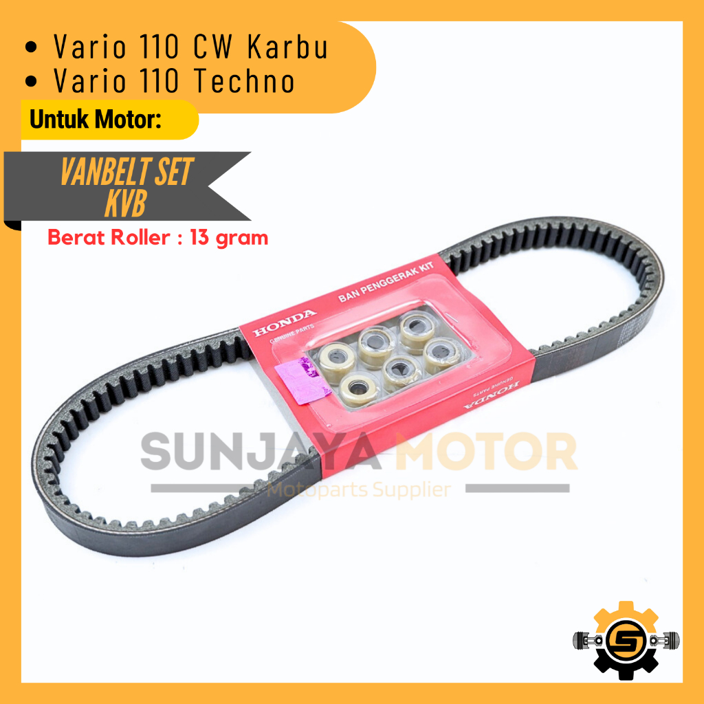 Jual Vanbelt Assy KVB Sabuk Belt CVT Kualitas Original Honda Vario 110 ...